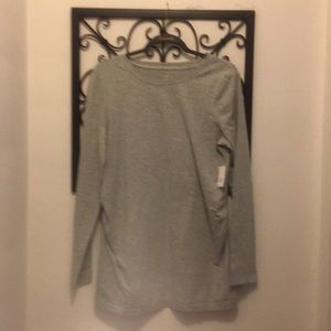 Maternity Large grey long sleeve t shirt..